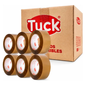 36 Cintas Adhesiva Para Empaque Tuk Hotmel Canela 48mmx100m